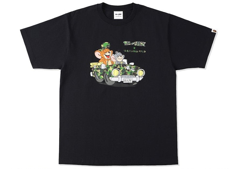 BAPE x Tom and Jerry Cruising Tee Black