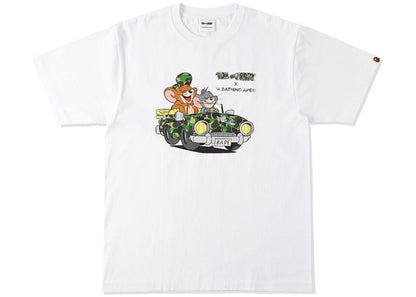 BAPE x Tom and Jerry Cruising Tee White