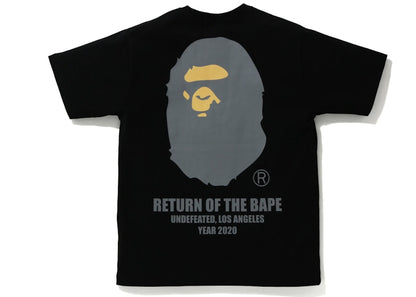 BAPE x Undefeated Ape Head Tee Black