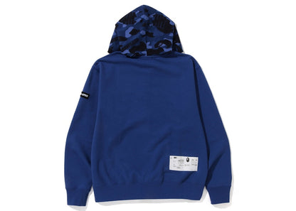 BAPE x Undefeated Color Camo Relaxed Zip Hoodie Navy