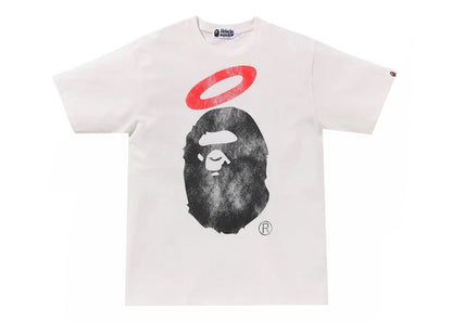 BAPE x Union Pigment Dyed Ape Head Tee White