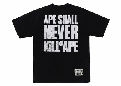 BAPE x Union Pigment Dyed Sta Tee Black