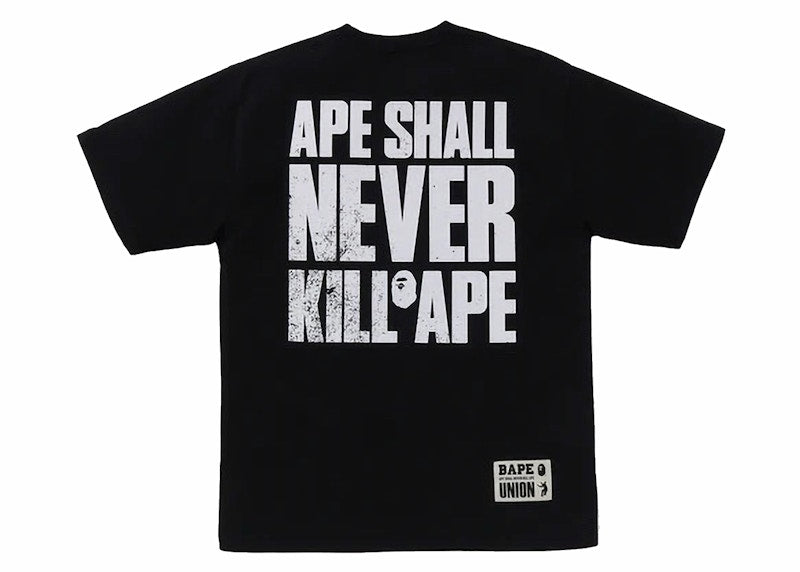 BAPE x Union Pigment Dyed Sta Tee Black