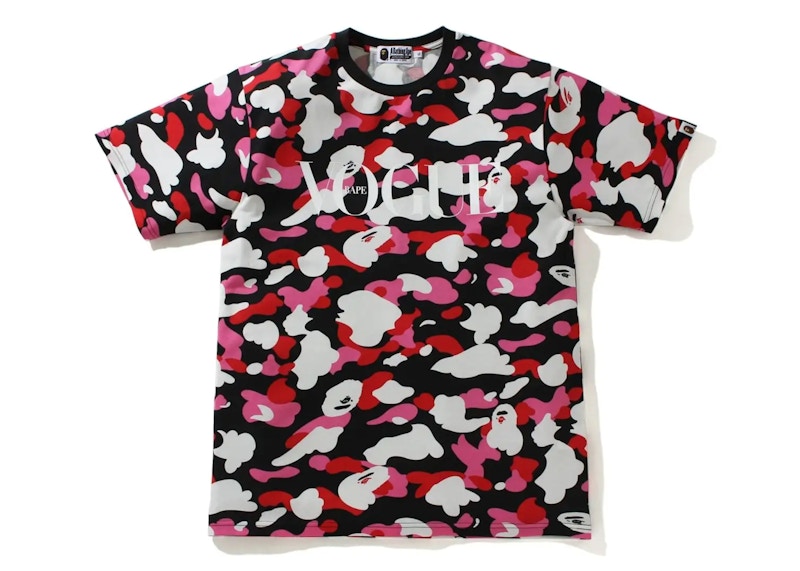 BAPE x VOGUE ABC Camo Tee Black Pink White
