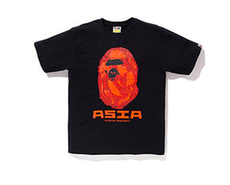 BAPE x XO Asia Staff Busy Works Tee Black/Orange