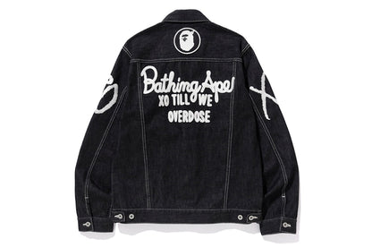 BAPE x XO Denim Jacket Black