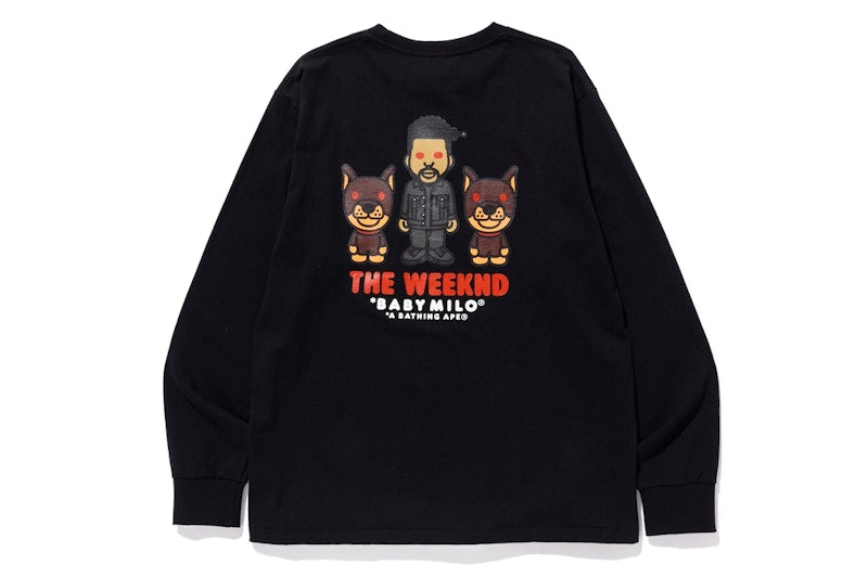 BAPE x XO The Weeknd Long Sleeve Tee Black