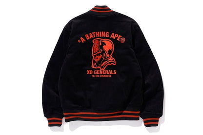 BAPE x XO Varsity Jacket Black