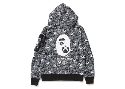 BAPE x Xbox Camo Full Zip Hoodie Black