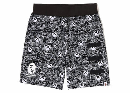 BAPE x Xbox Camo Sweat Shorts Black