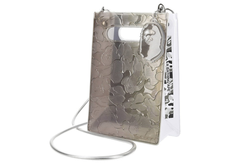 BAPE x nana-nana A5 Vertical Bag Grey Kyoto Store Exclusive
