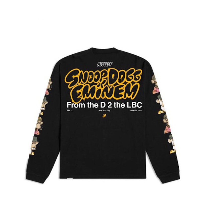 BAYC Snoop Dogg & Eminem L/S T-shirt Black