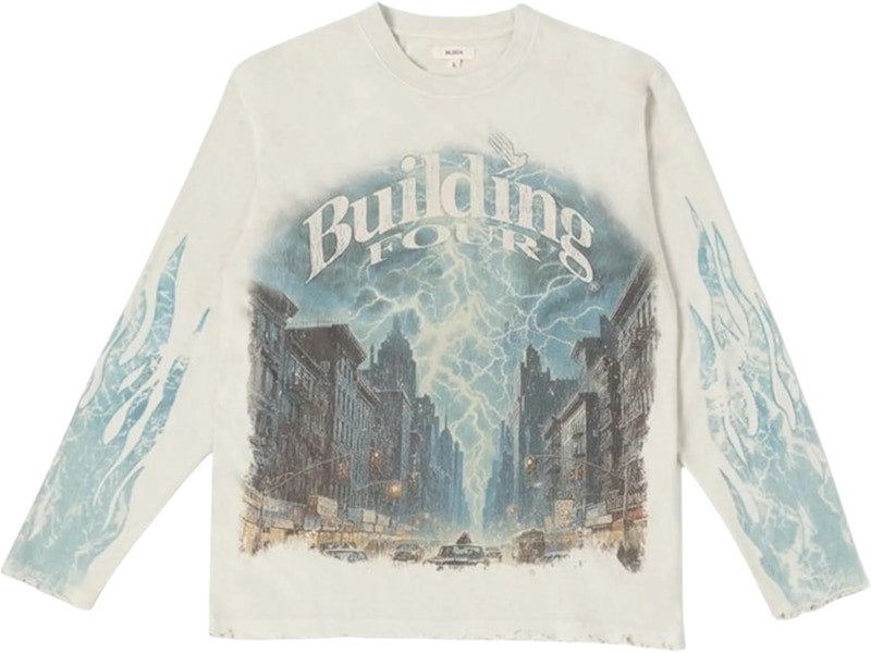 BLDG4 Lit LS Knit Tee Antique White