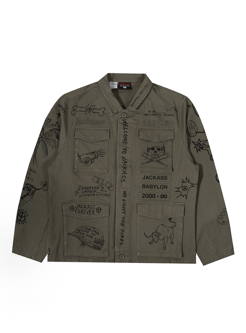Babylon Jackass M-65 Jacket Olive