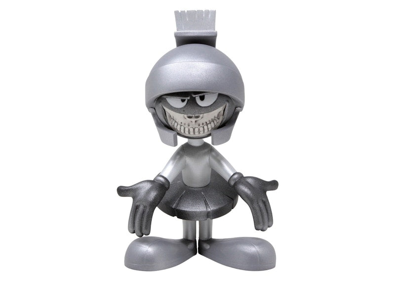 BAIT Popaganda x Ron English x Looney Tunes Marvin The Martian Figure Silver
