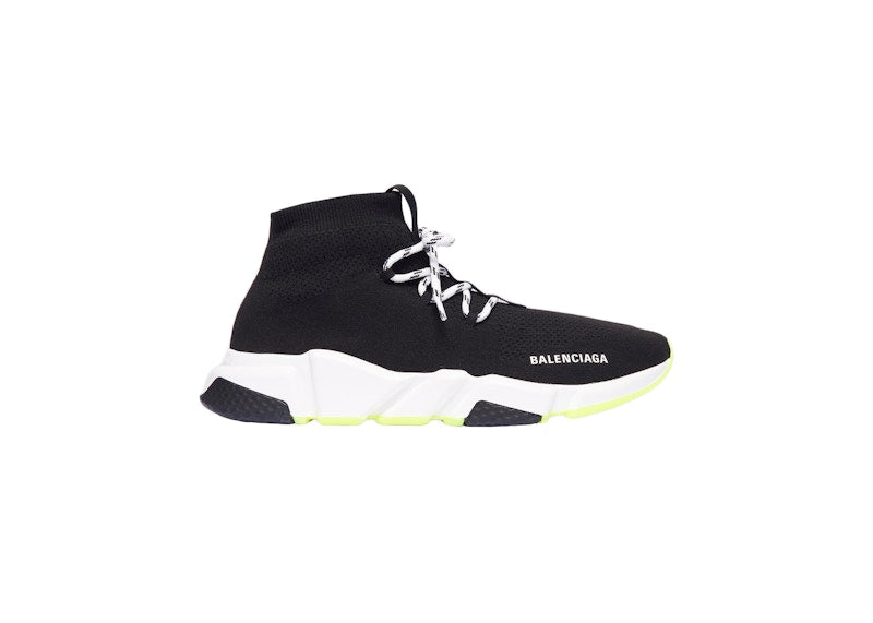 Balencaiga Speed Lace Up Neon Green Sole
