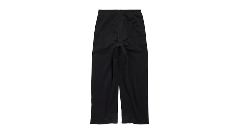 Balenciaga 3B Sports Icon Fleece Sweatpants Washed Black