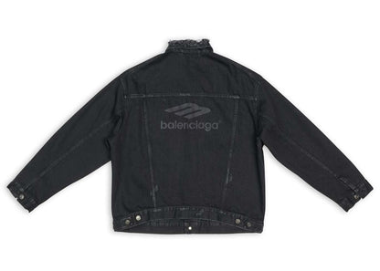 Balenciaga 3B Sports Icon Large Fit Jacket Black