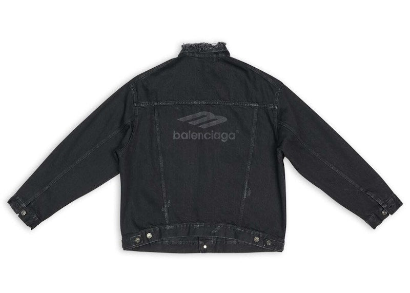 Balenciaga 3B Sports Icon Large Fit Jacket Black