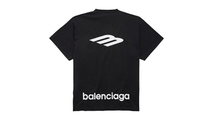 Balenciaga 3B Sports Icon Oversized T-Shirt Black/White