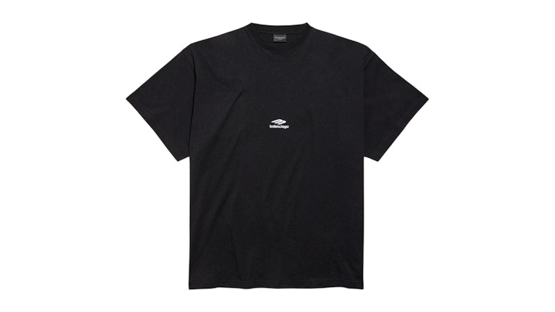 Balenciaga 3B Sports Icon Oversized T-Shirt Black/White