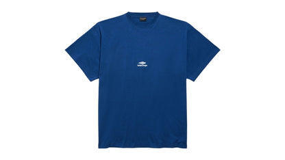 Balenciaga 3B Sports Icon Oversized T-Shirt Light Marine Blue/White