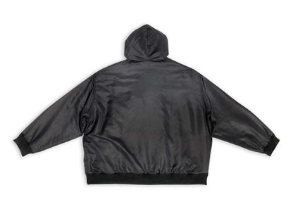 Balenciaga 3B Sports Icon Padded Zip-Up Hoodie Black