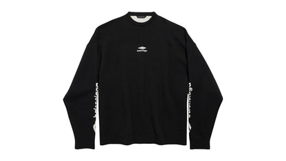 Balenciaga 3B Sports Icon Ski Crewneck Black/White