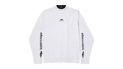 Balenciaga 3B Sports Icon Ski Crewneck White/Black