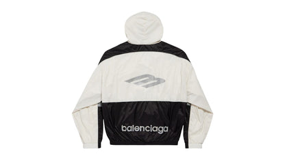 Balenciaga 3B Sports Icon Ski Tracksuit Hoodie Chalky White/Black