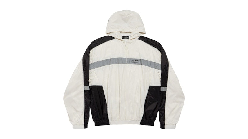 Balenciaga 3B Sports Icon Ski Tracksuit Hoodie Chalky White/Black