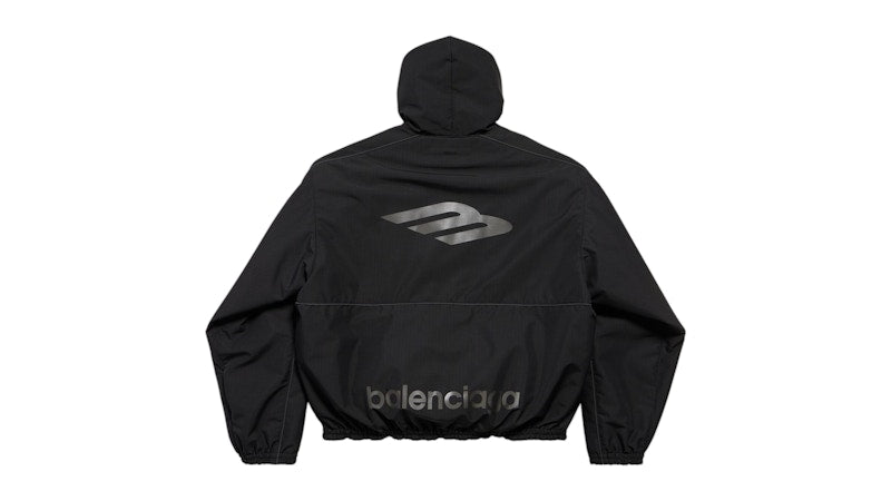 Balenciaga 3B Sports Icon Ski Tracksuit Parka Black