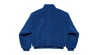 Balenciaga 3B Sports Icon Ski Zip-Up Fleece Jacket Light Marine Blue