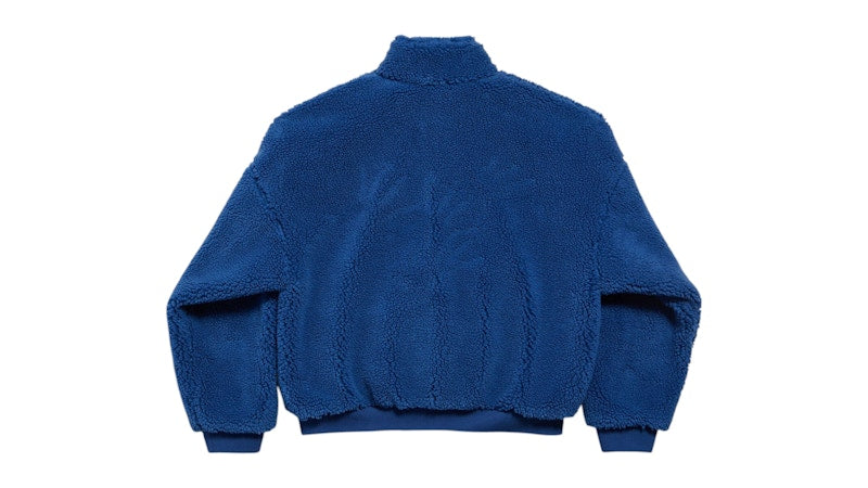 Balenciaga 3B Sports Icon Ski Zip-Up Fleece Jacket Light Marine Blue
