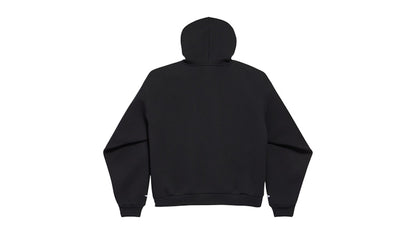 Balenciaga 3B Sports Icon Zip-Up Hoodie Black/White