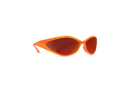 Balenciaga 90S Oval Sunglasses Fluo Orange (745069T00077559)