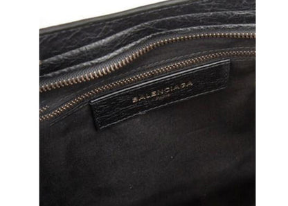 Balenciaga Agneau Graffiti Shoulder Bag Large Black