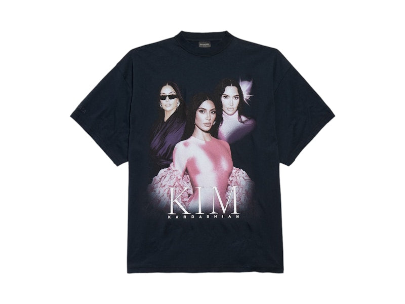 Balenciaga Ambassador Fanclub Series - Kim K Oversized T-shirt Faded Black