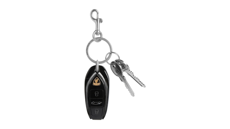 Balenciaga Automobil Lamborghini Car Charm Keyring Silver/Black