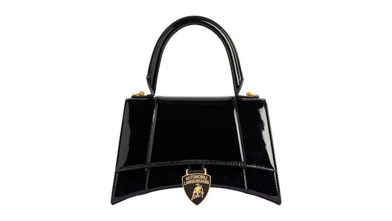 Balenciaga Automobil Lamborghini Hourglass Small Bag Black