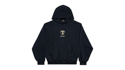 Balenciaga Automobil Lamborghini Medium Fit Hoodie Black Faded