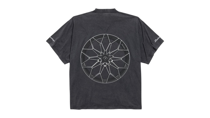 Balenciaga Automobil Lamborghini Oversized T-shirt Faded