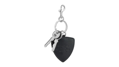 Balenciaga Automobil Lamborghini Shield Charm In Black Keychain Black