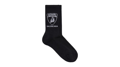 Balenciaga Automobil Lamborghini Socks Black/White