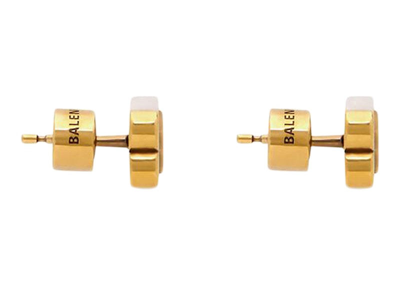 Balenciaga BB Icon Earrings Gold