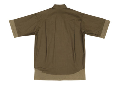 Balenciaga BB Icon Layered Short-sleeve Large Fit Shirt Dark Green