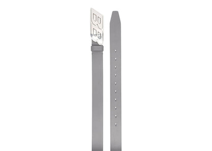Balenciaga BB Logo Buckle Belt Light Gray/Silver