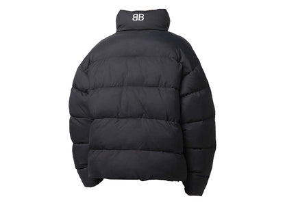 Balenciaga BB Logo Down Jacket Black/White
