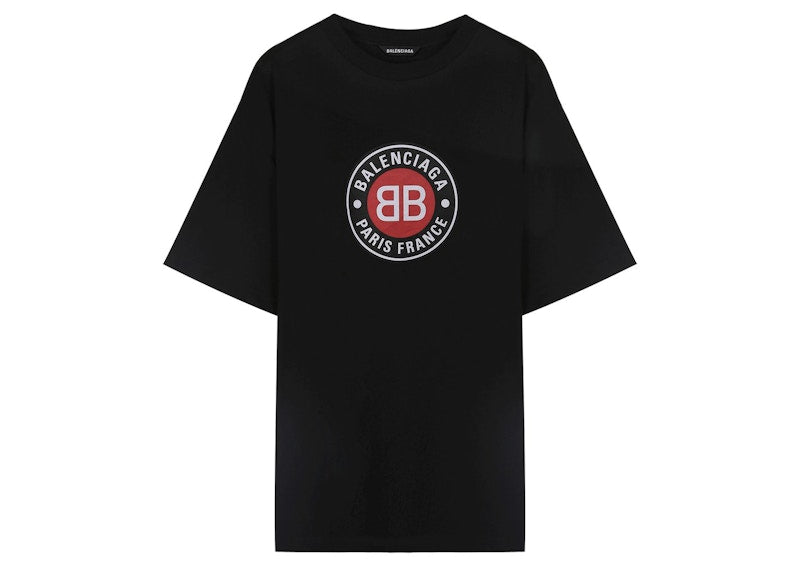Balenciaga BB Badge Logo T-shirt Black