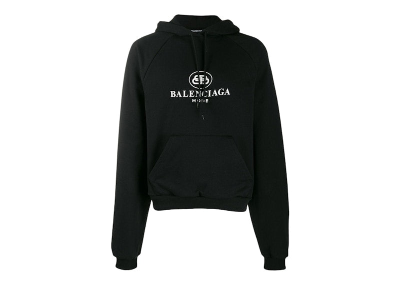 Balenciaga BB Mode Hoodie Black/White